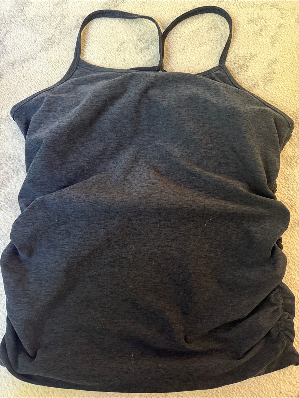 Beyond Yoga Maternity Black Y Strap Tank Top